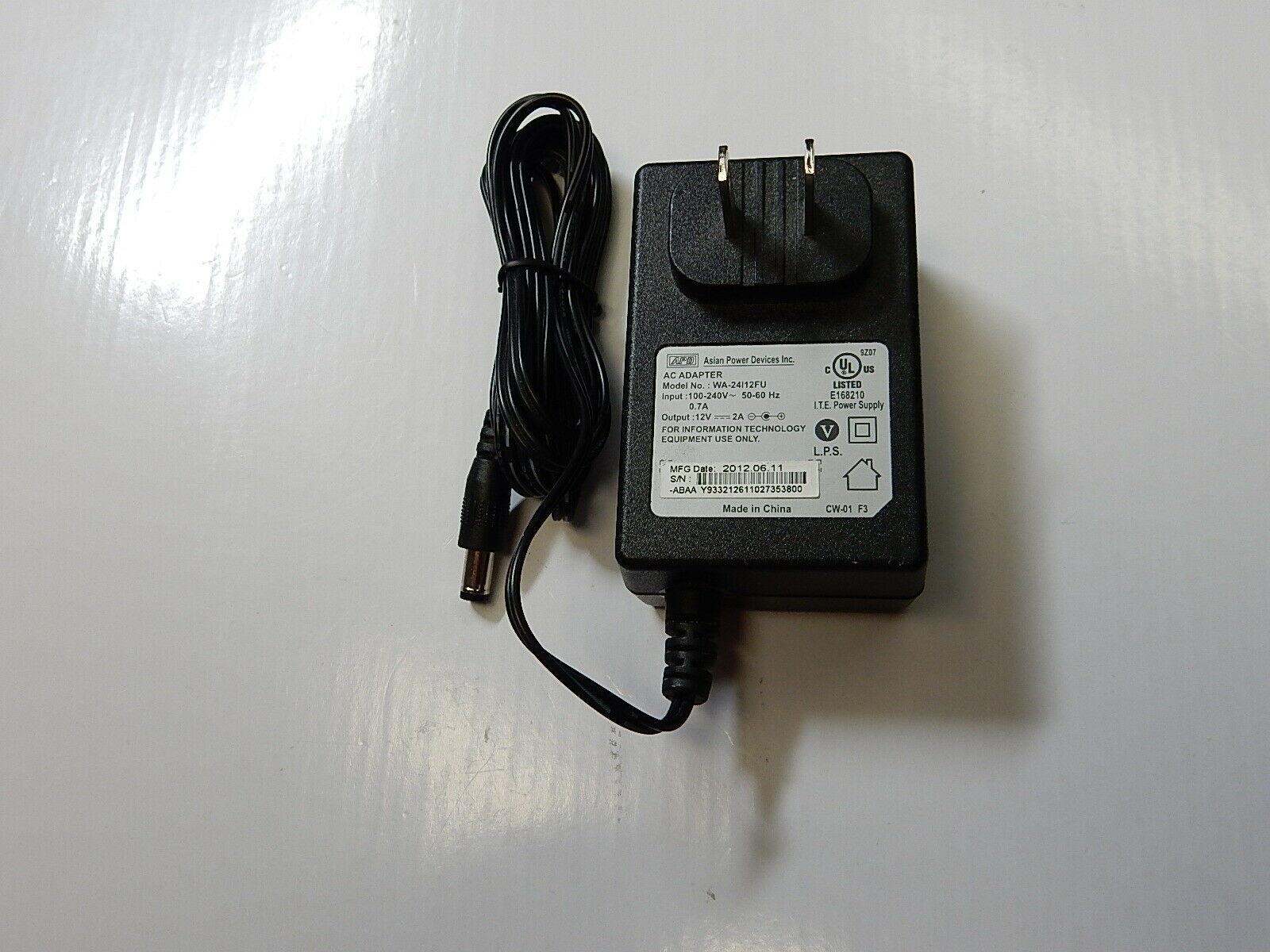 NEW APD WA-24I12FU 12V 2A AC Adapter Charger for Motorola SBG6580 Surfboard Cable - Click Image to Close
